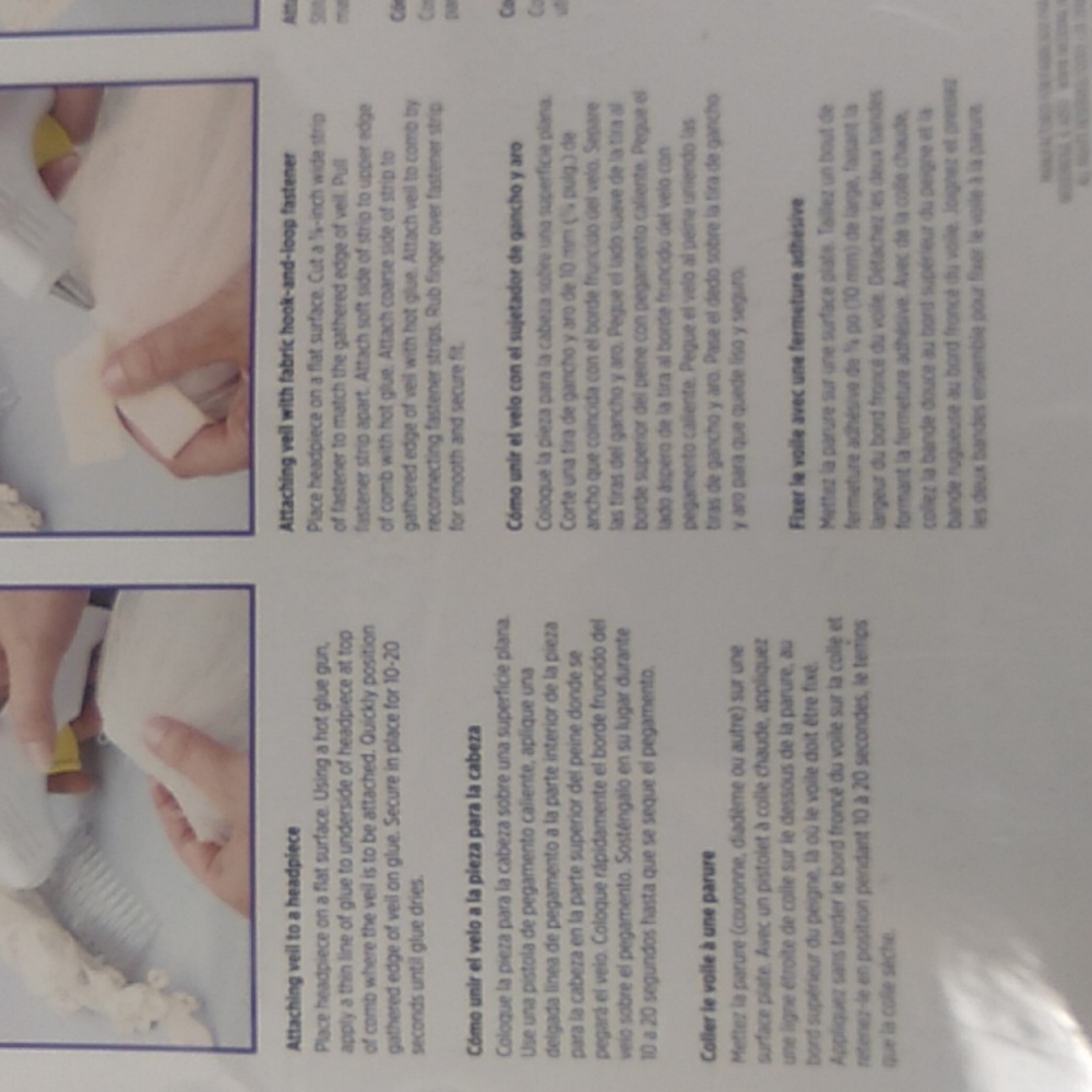 NWT IVORY WEDDING VEIL - Picture 3 of 5